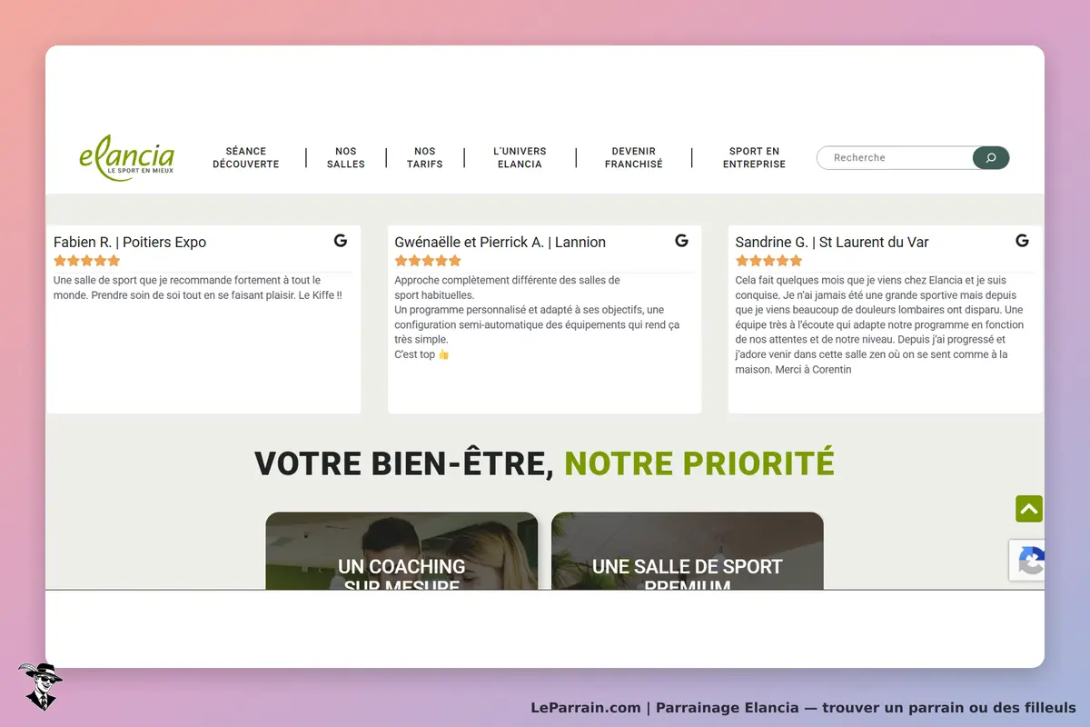 Elancia : avis de clients sur des salles de sport et engagement pour le bien-être
