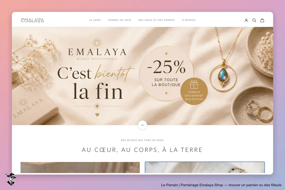 Page d'accueil de Emalaya Shop