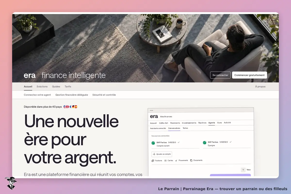 Page d'accueil de Era