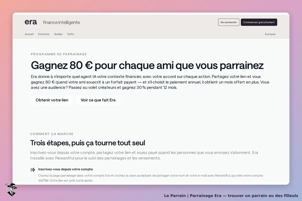 Page parrainage de Era