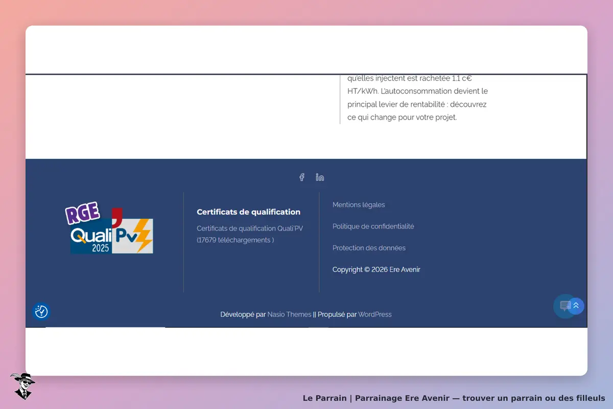 page oficiel