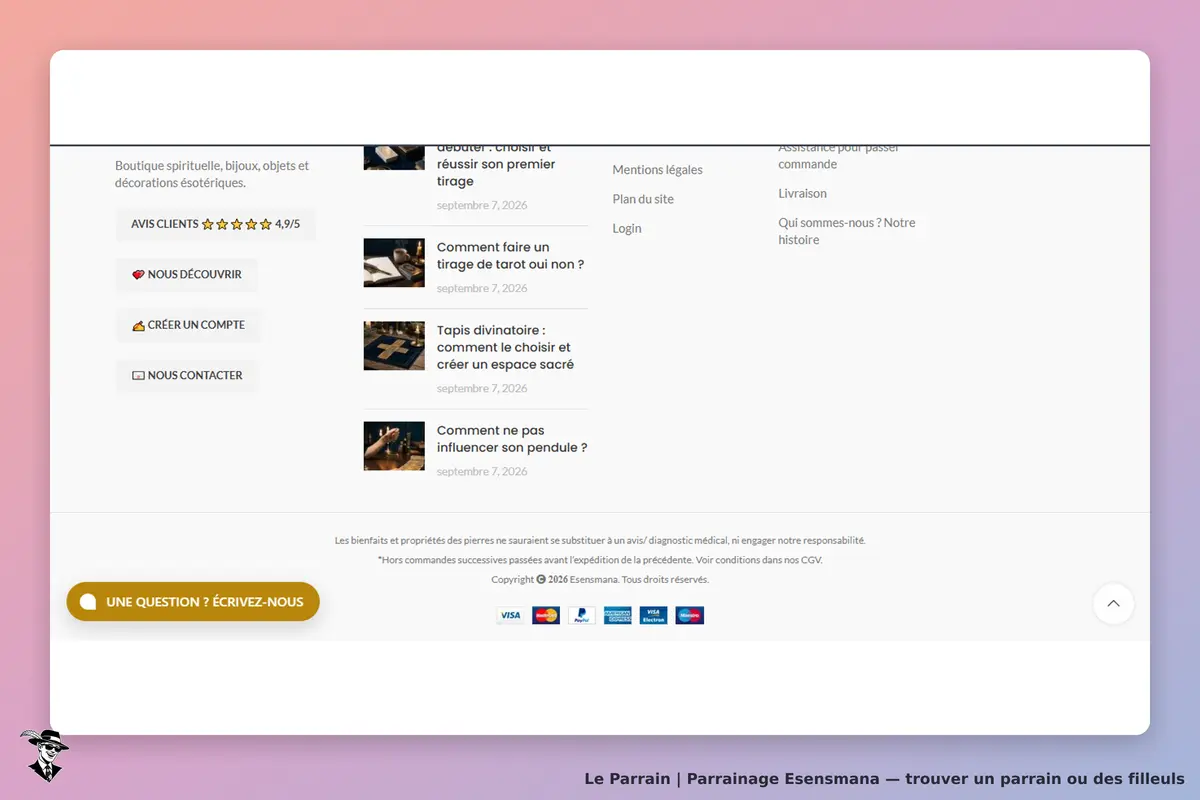 page oficiel