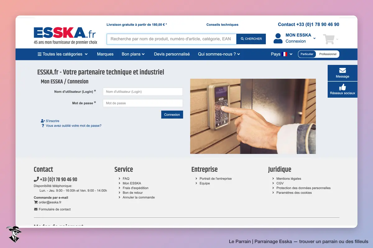 Page catégorie de Esska