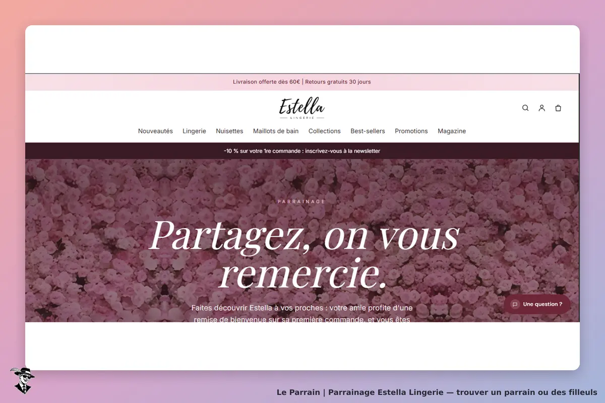 condition parrainage