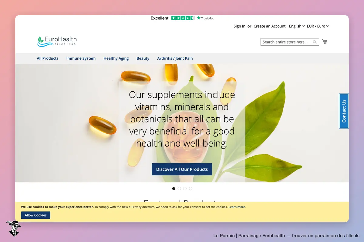 Page d'accueil de Eurohealth