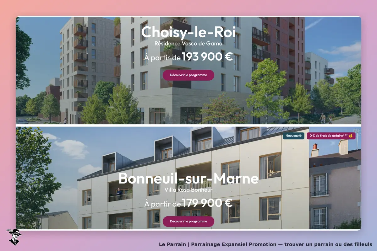 Expansiel Promotion : deux résidences modernes avec jardins, Choisy-le-Roi et Bonneuil-sur-Marne
