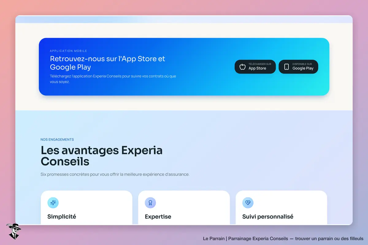 Capture d'écran de Experia Conseils