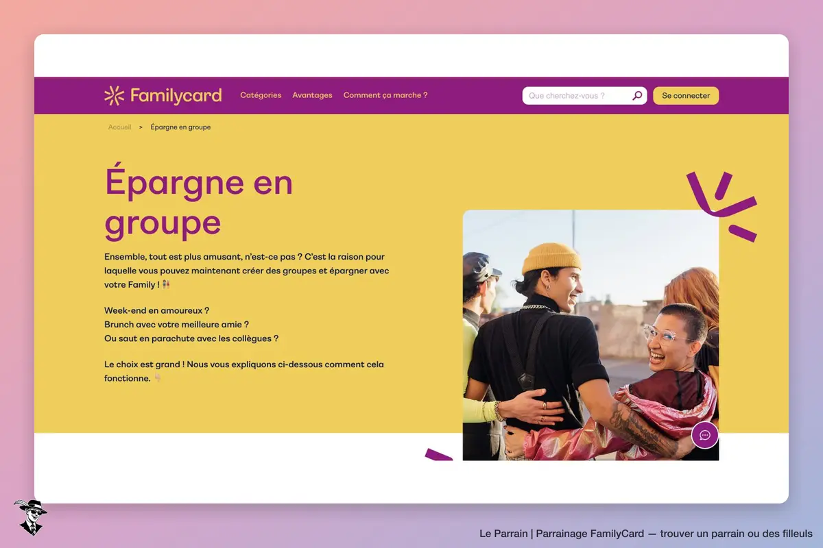 Présentation de l’épargne en groupe FamilyCard