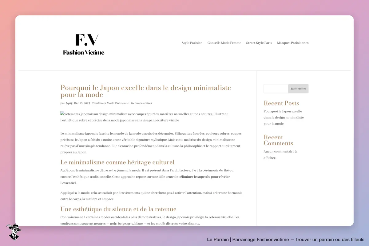 Page catégorie de Fashionvictime