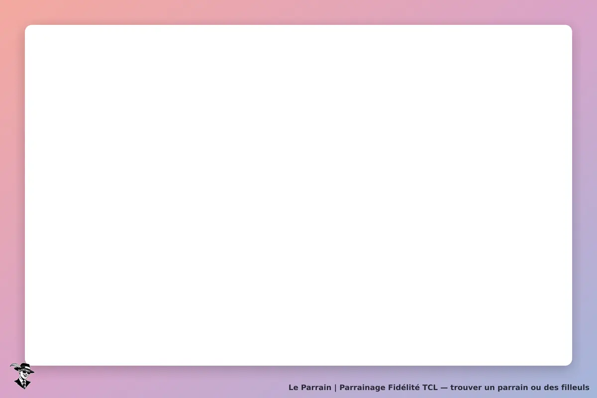 Fidélité TCL : page d'accueil avec un fond coloré et un logo en bas à gauche