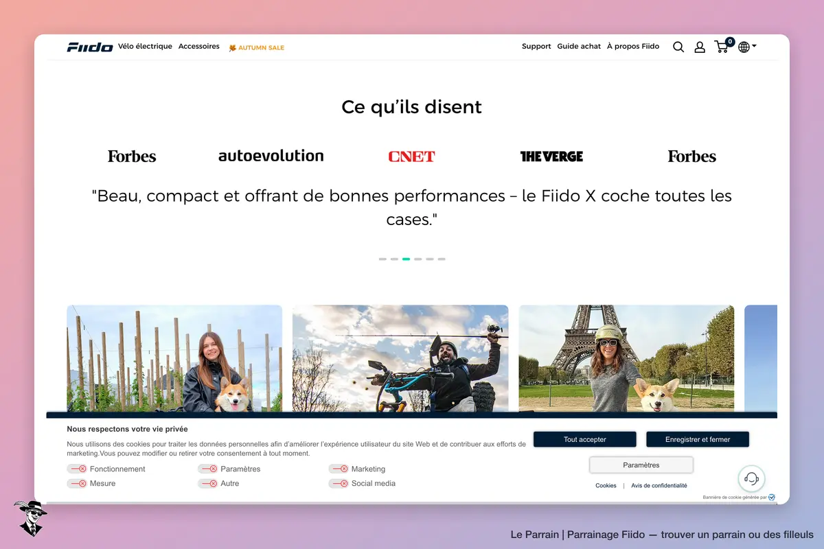 Capture d'écran de Fiido