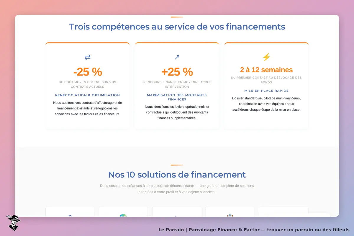 Capture d'écran de Finance & Factor