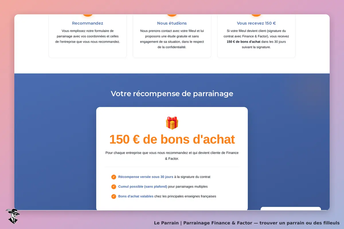 Capture d'écran de Finance & Factor