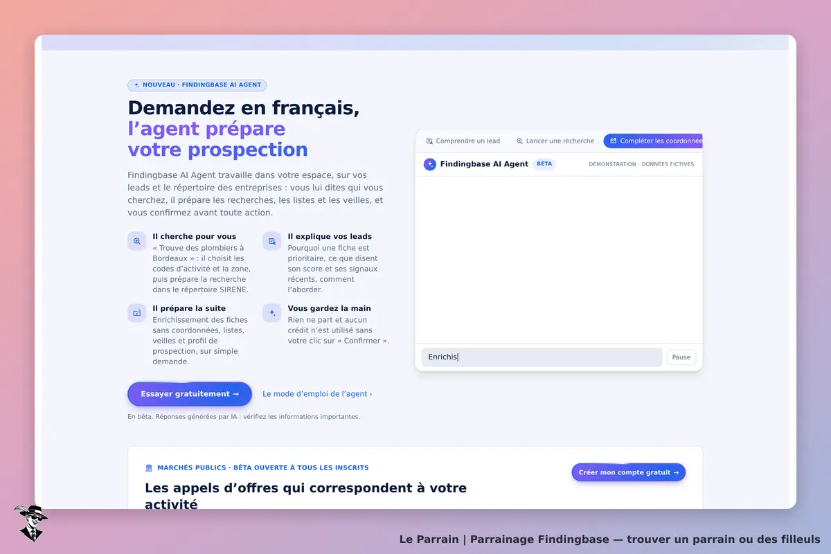 Capture d'écran de Findingbase