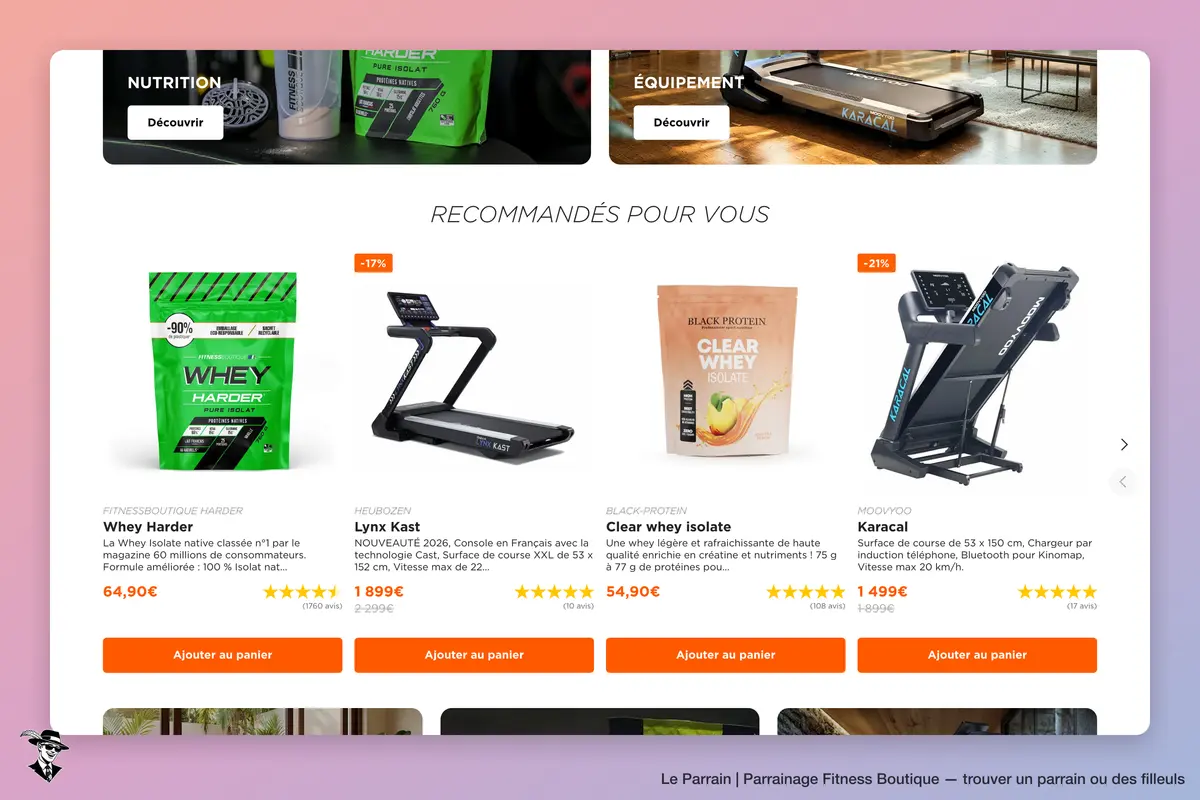 Capture d'écran de Fitness Boutique