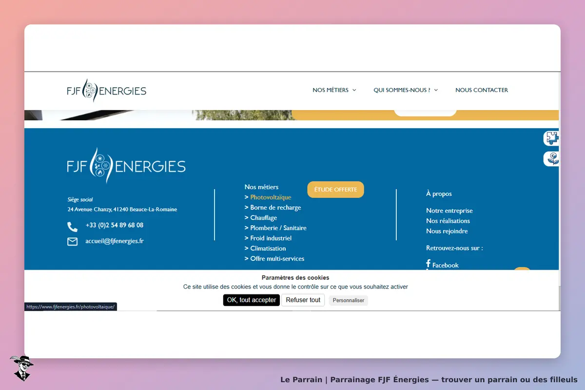 page oficiel