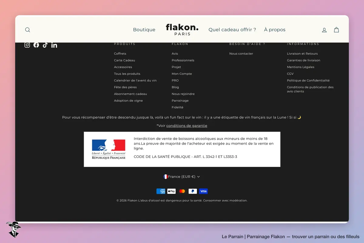 Capture d'écran de Flakon