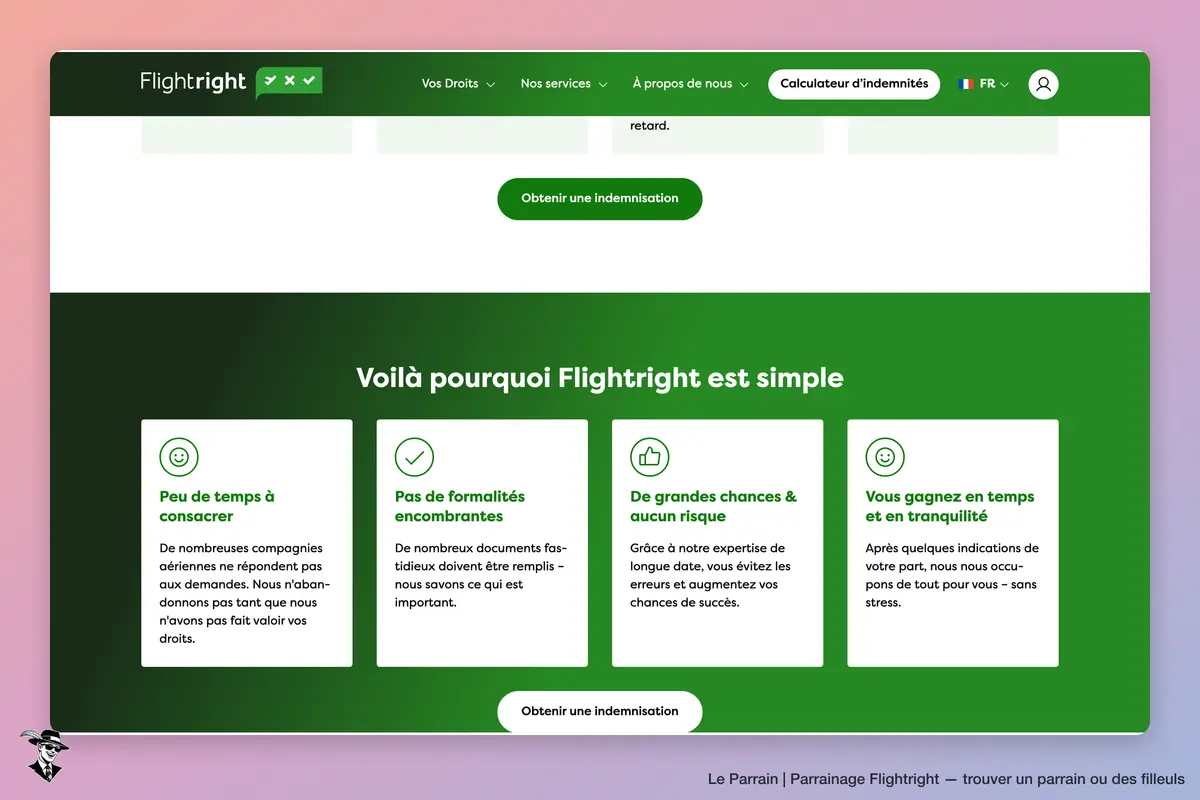 Capture d'écran de Flightright