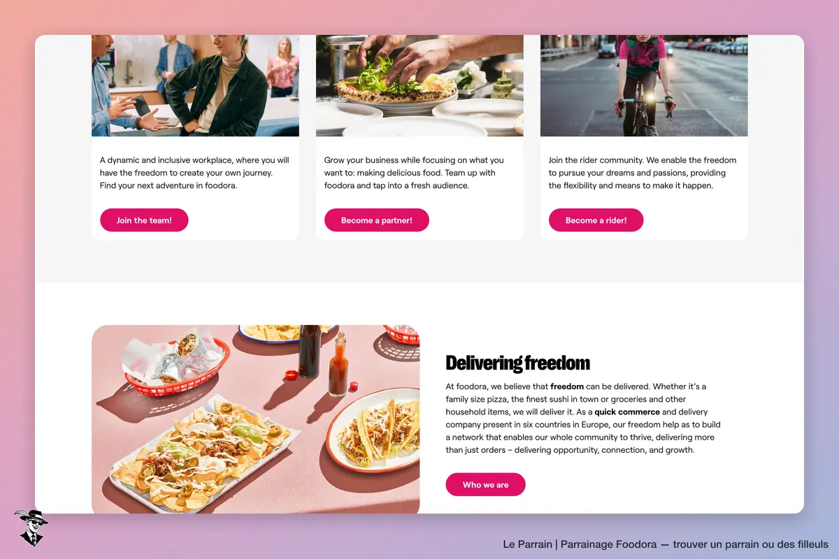 Capture d'écran de Foodora
