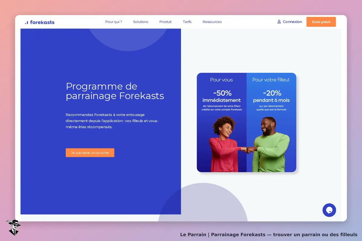Page parrainage de Forekasts