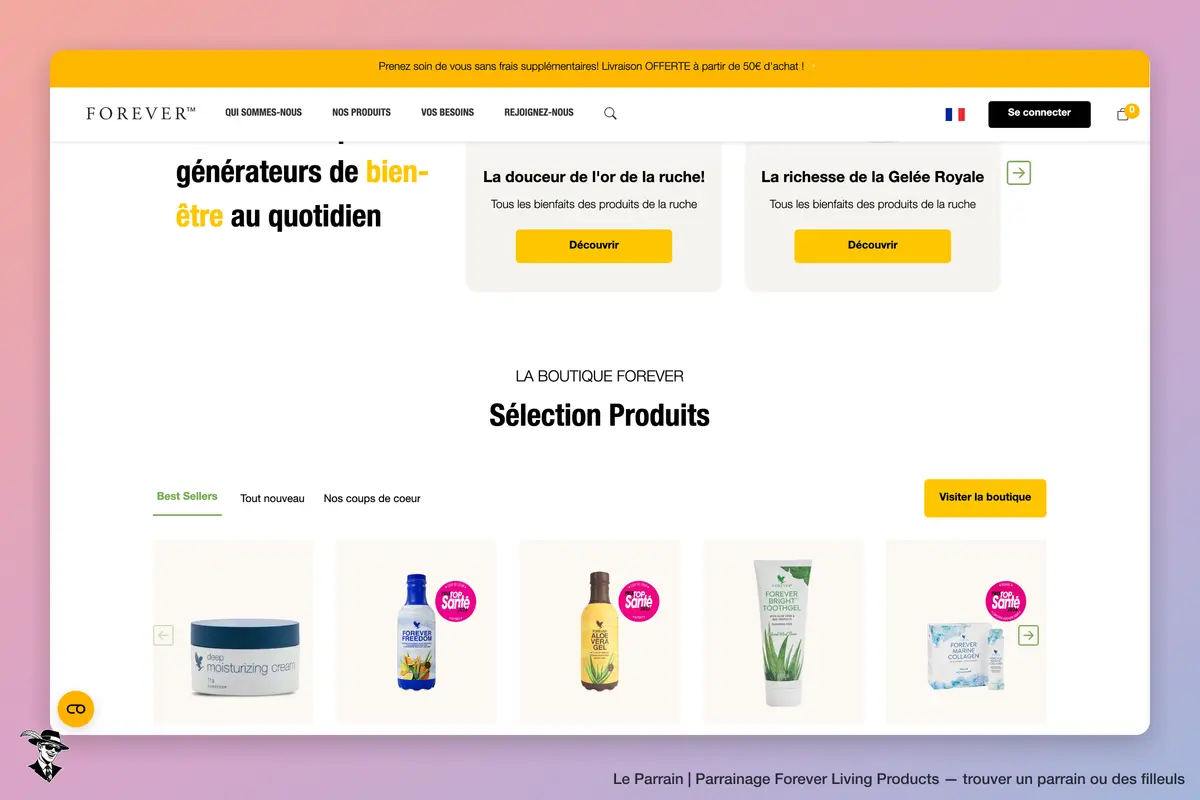 Capture d'écran de Forever Living Products