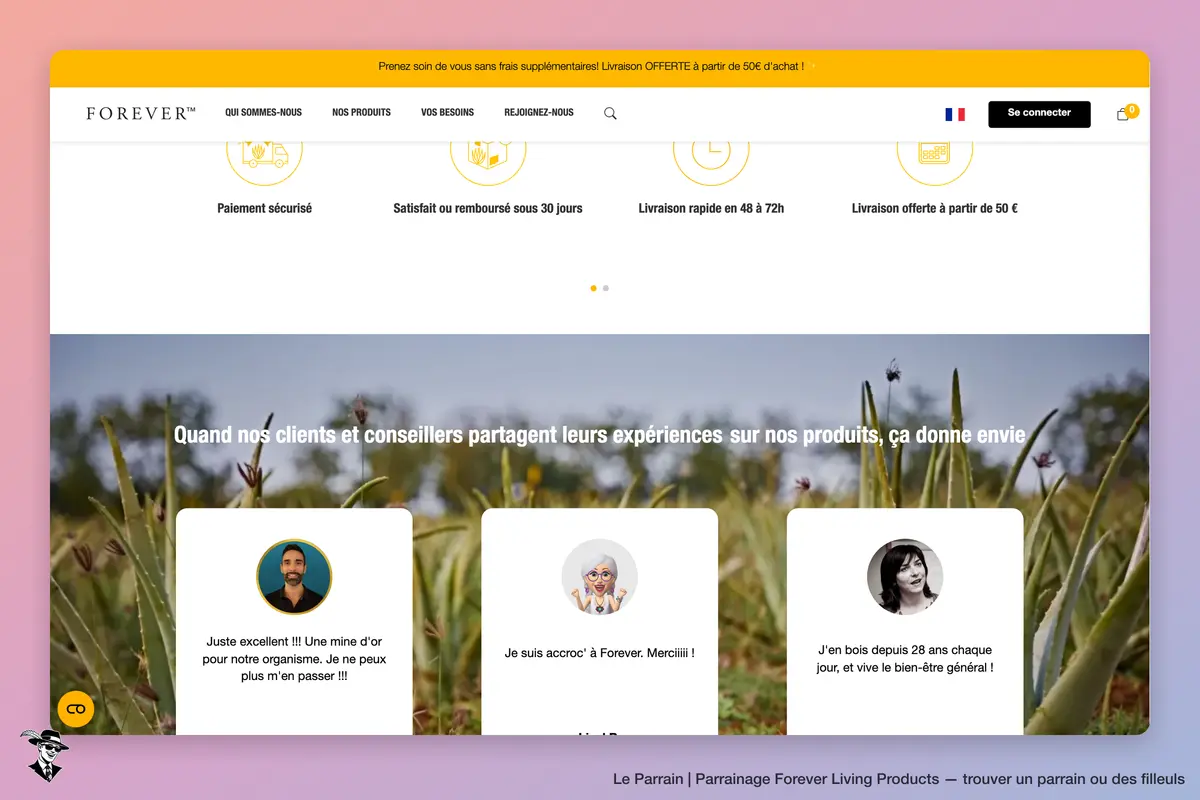 Capture d'écran de Forever Living Products