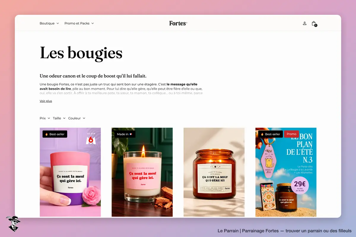 Page catégorie de Fortes