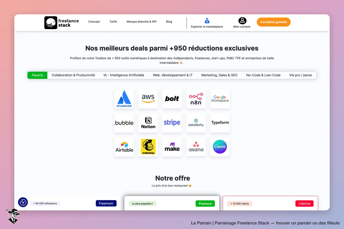 Capture d'écran de Freelance Stack