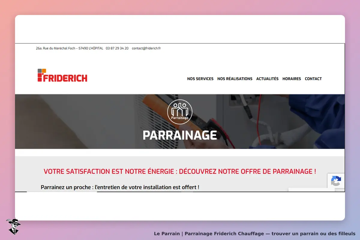condition parrainage