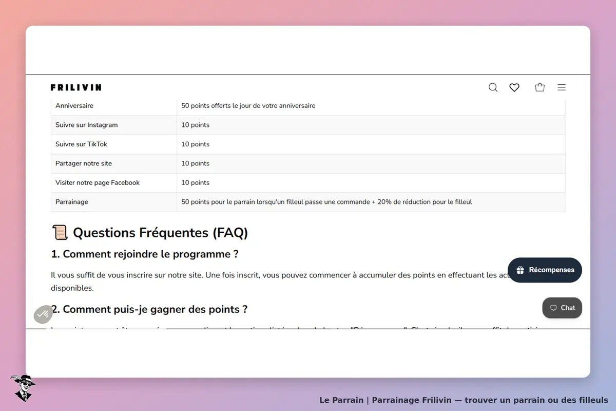 programme de fidelité