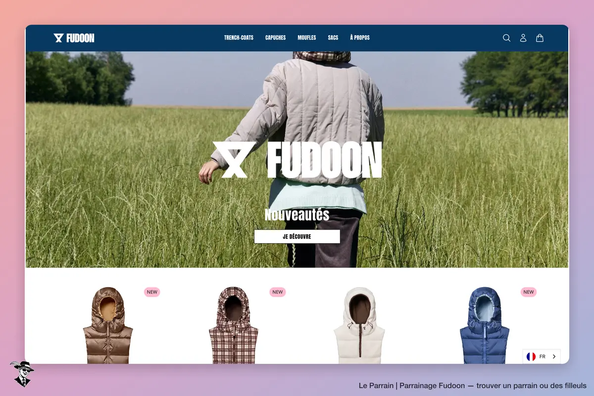 Page d'accueil de Fudoon