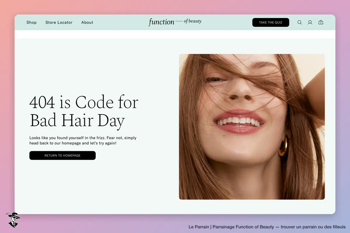 Page produit de Function of Beauty