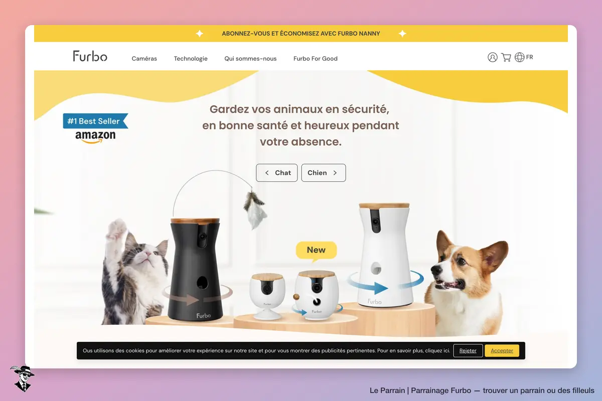 Page d'accueil de Furbo