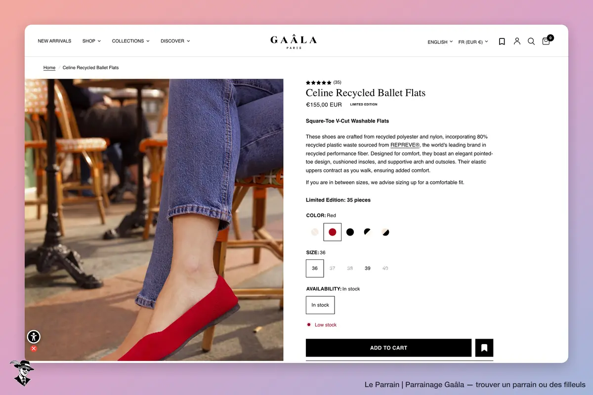 Page produit de Gaâla
