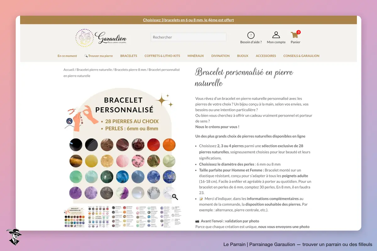 Page produit de Garaulion