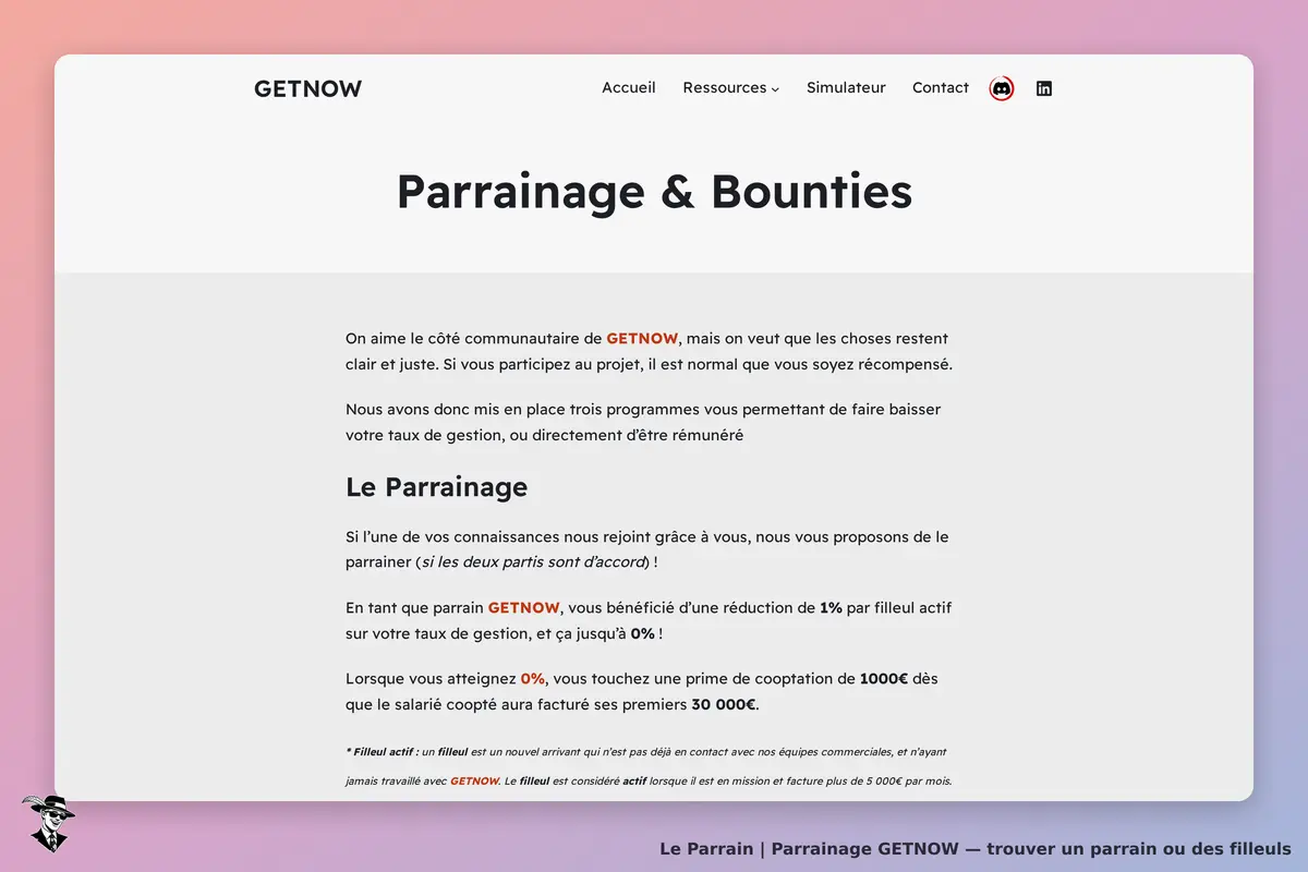 Capture d'écran de GETNOW