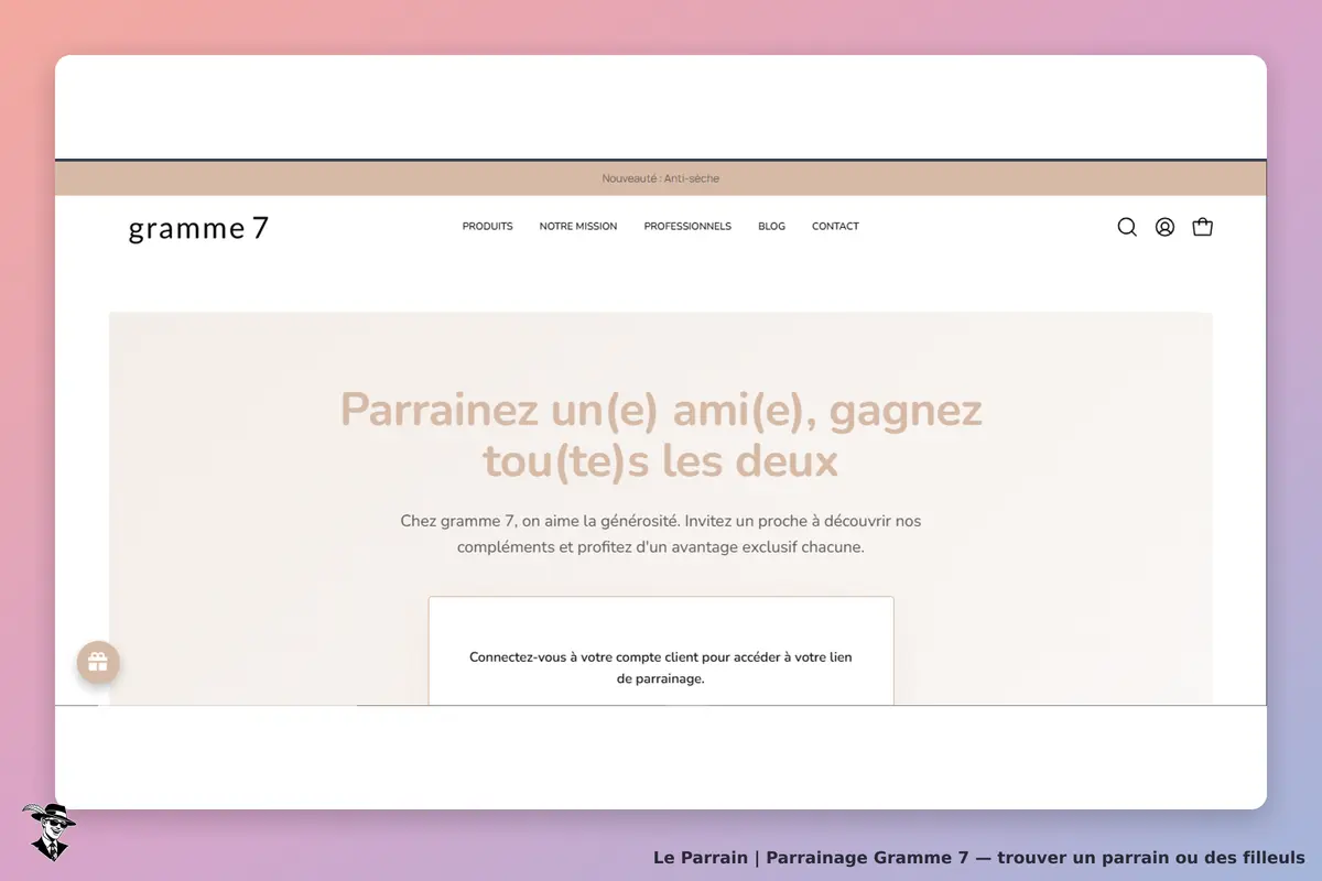 condition parrainage