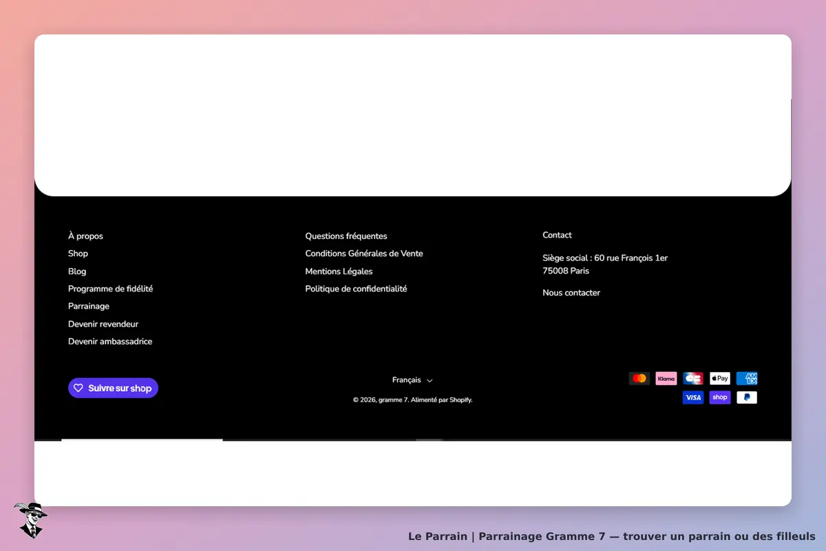 page oficiel