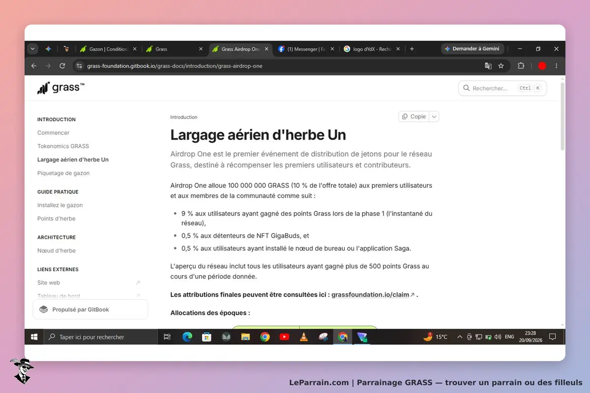 GRASS : présentation de l'événement Airdrop One et des conditions de participation