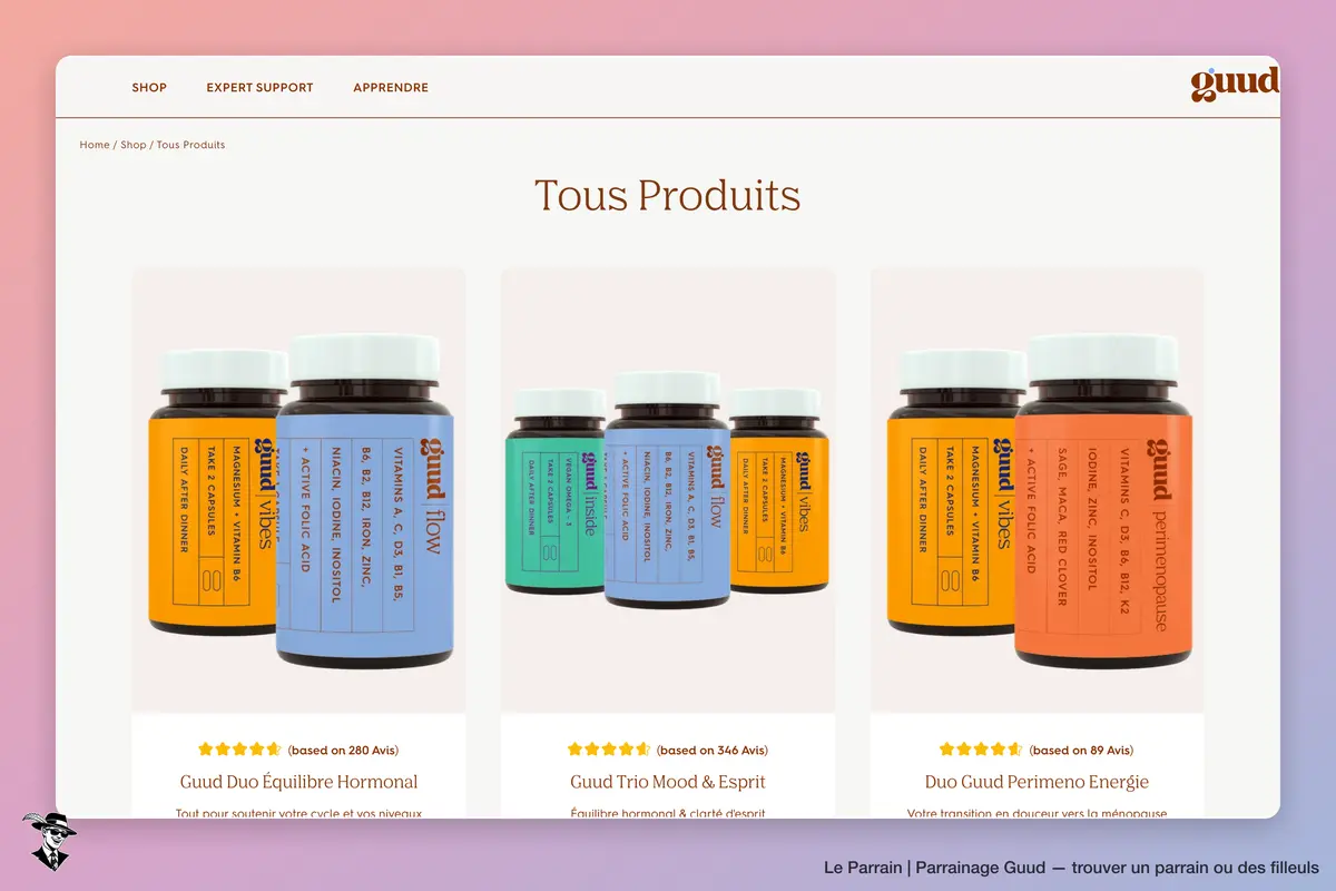 Page catégorie de Guud