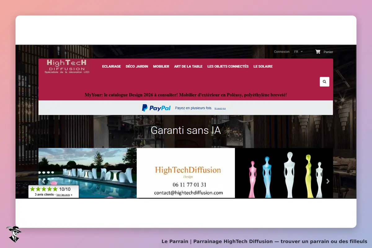 page oficiel