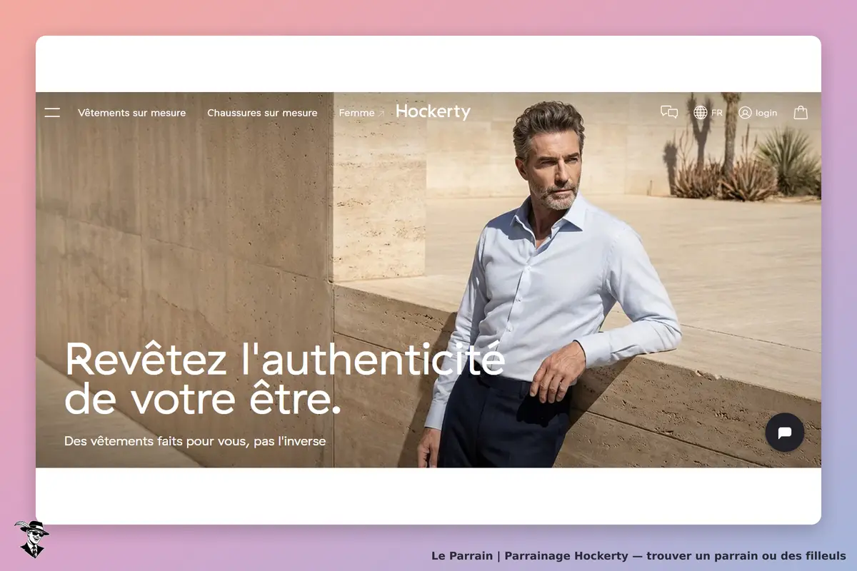 Hockerty : homme en chemise claire posant dans un décor moderne et minimaliste