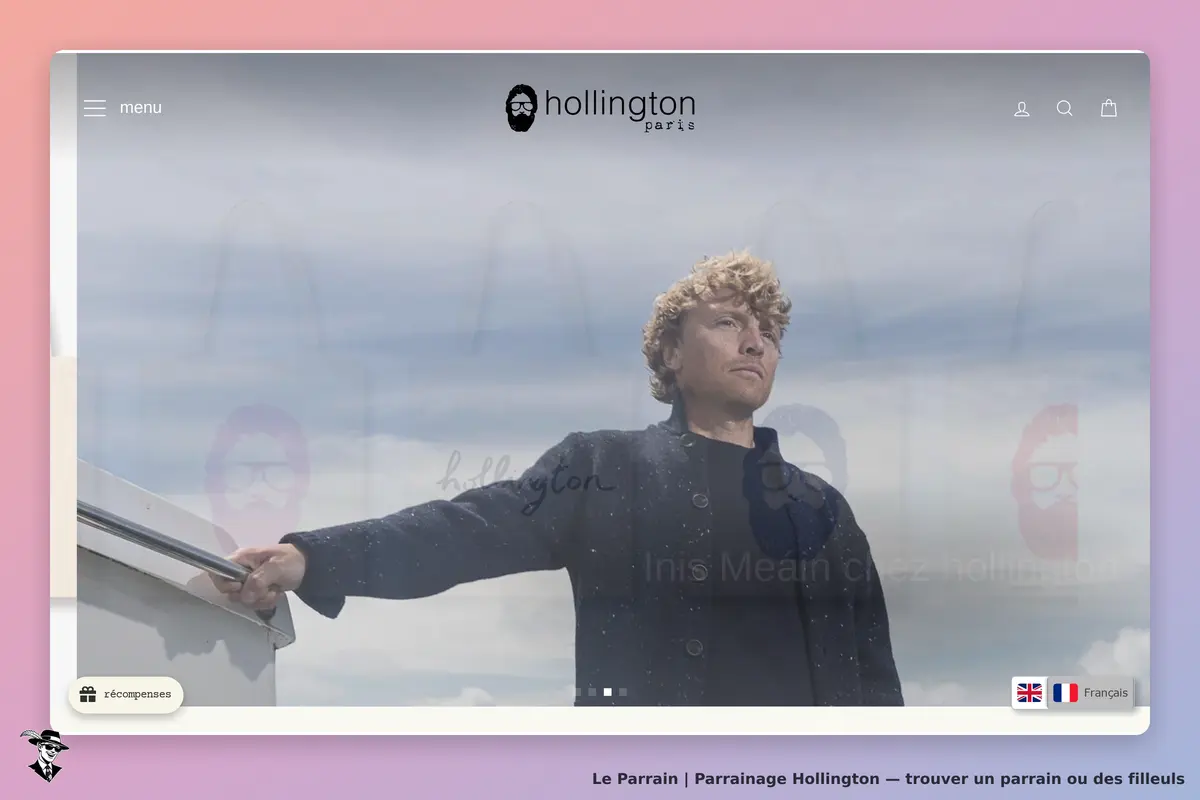 Page d'accueil de Hollington