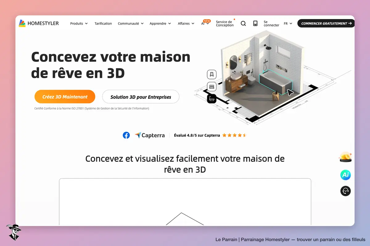 Capture d'écran de Homestyler