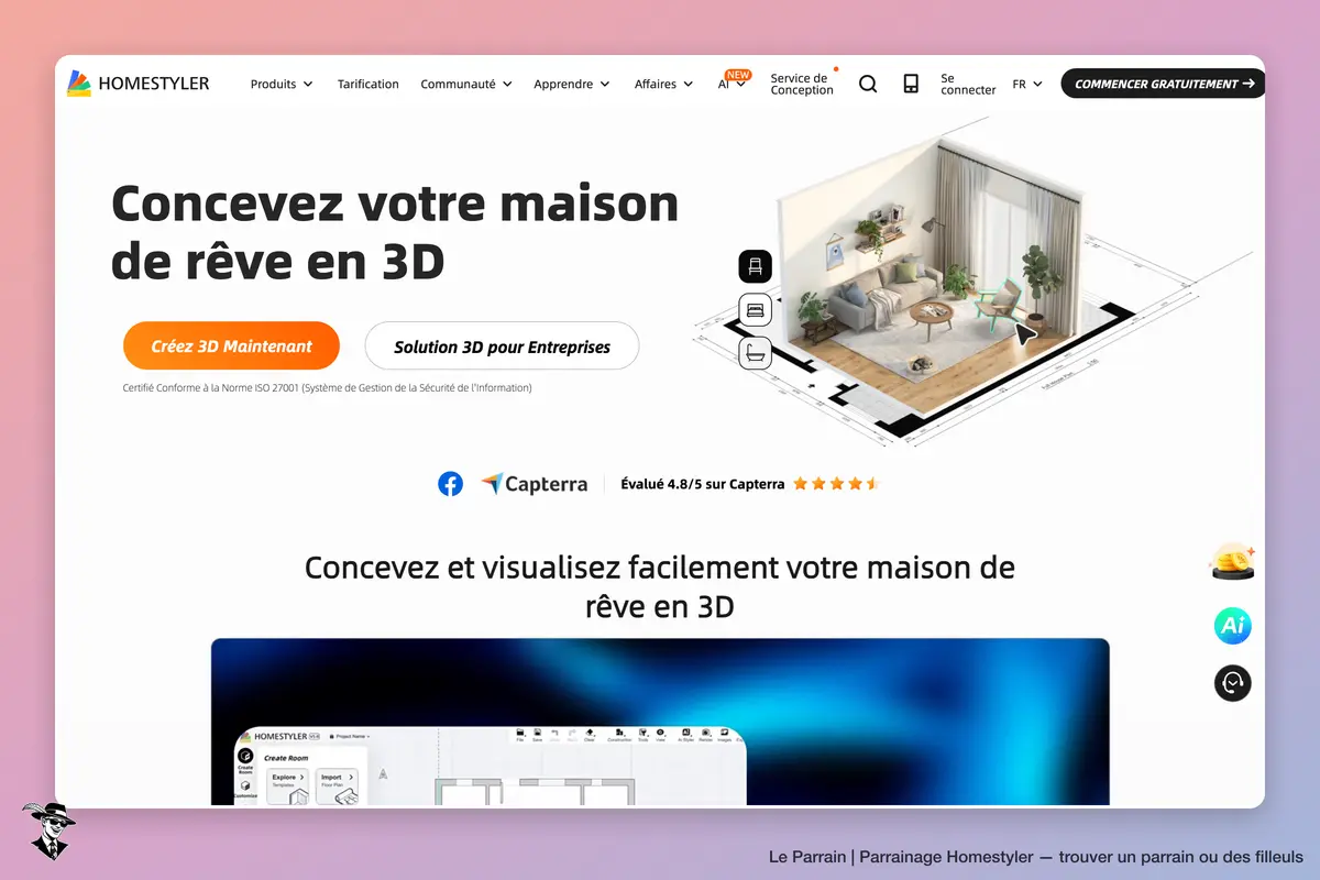 Capture d'écran de Homestyler
