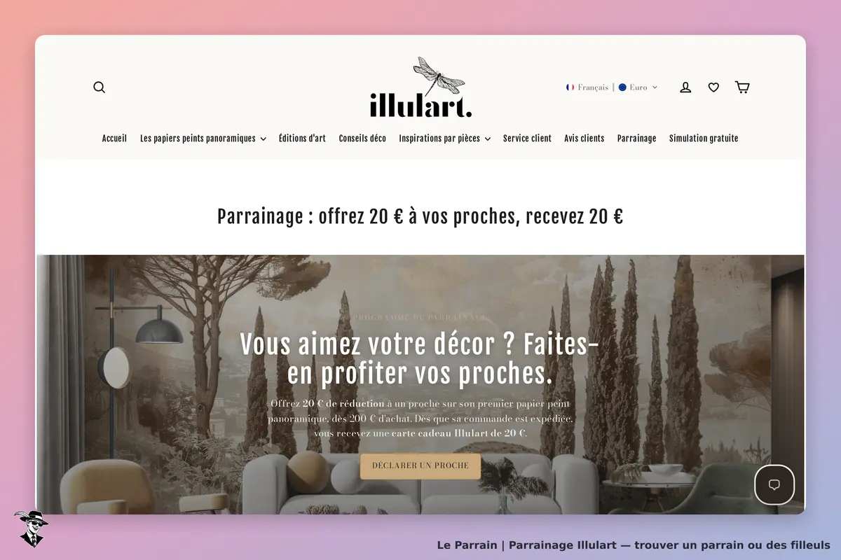 Page parrainage de Illulart