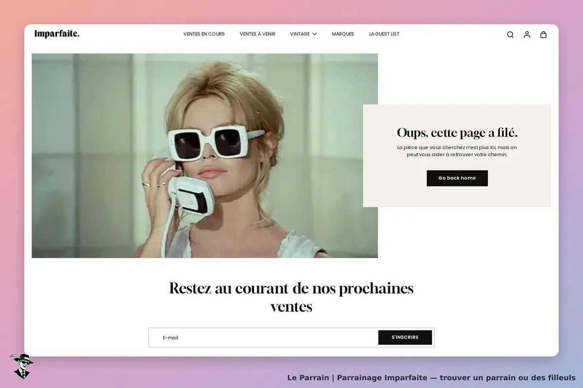 Imparfaite : message d'erreur avec une femme au téléphone et un formulaire d'inscription