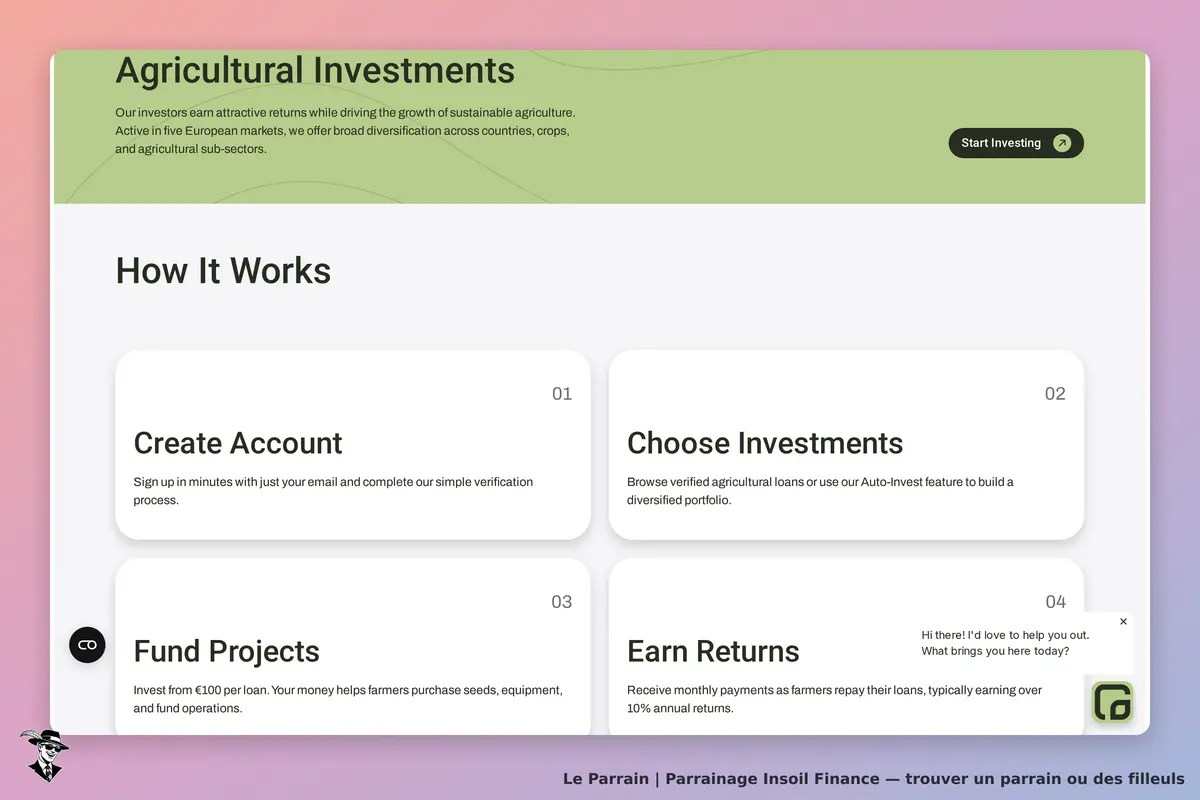 Capture d'écran de Insoil Finance
