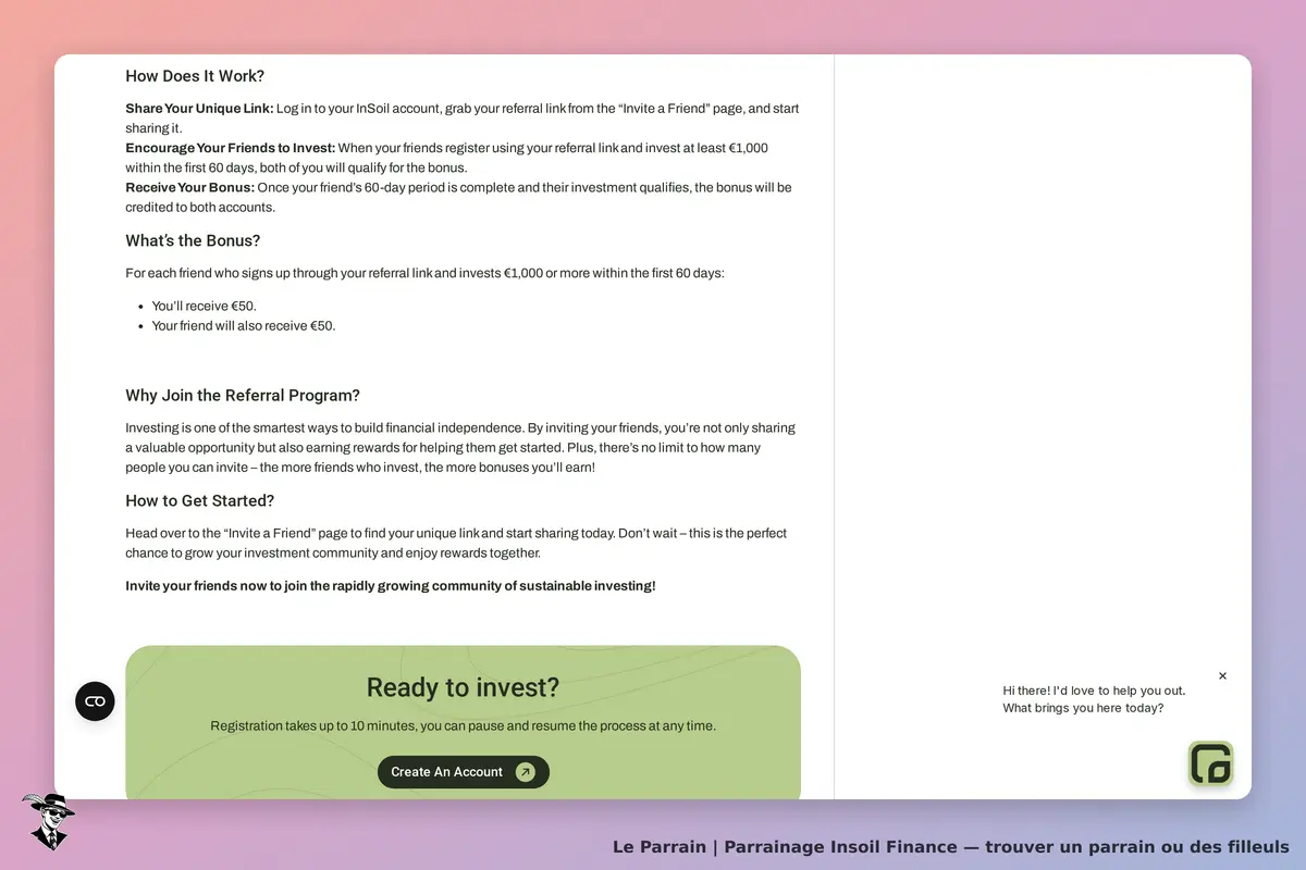 Capture d'écran de Insoil Finance
