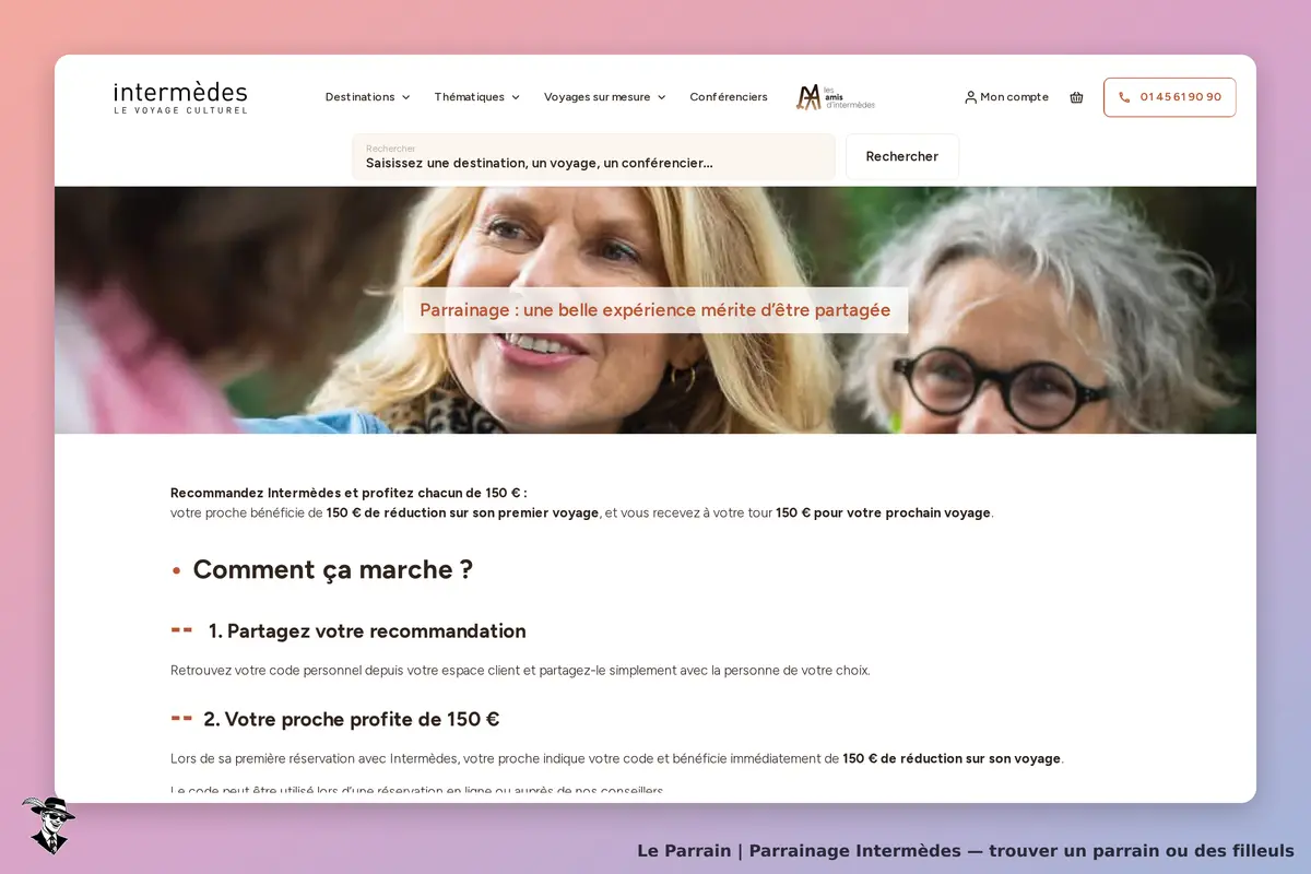 Page parrainage de Intermèdes